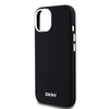 DKNY DKHMP15SSMCHLK iPhone 15 / 14 / 136.1" czarny/black hardcase Liquid Silicone Small Metal Logo MagSafe
