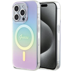 Guess GUHMP15XHITSU iPhone 15 Pro Max 6.7" fioletowy/purple hardcase IML Iridescent MagSafe