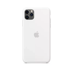 APPLE SILICONE CASEMWYX2ZM/A IPHONE 11 PRO MAX WHITE ORIGINAL SEAL
