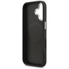 Etui Guess Grained Triangle Logo MagSafe do iPhone 17 czarny