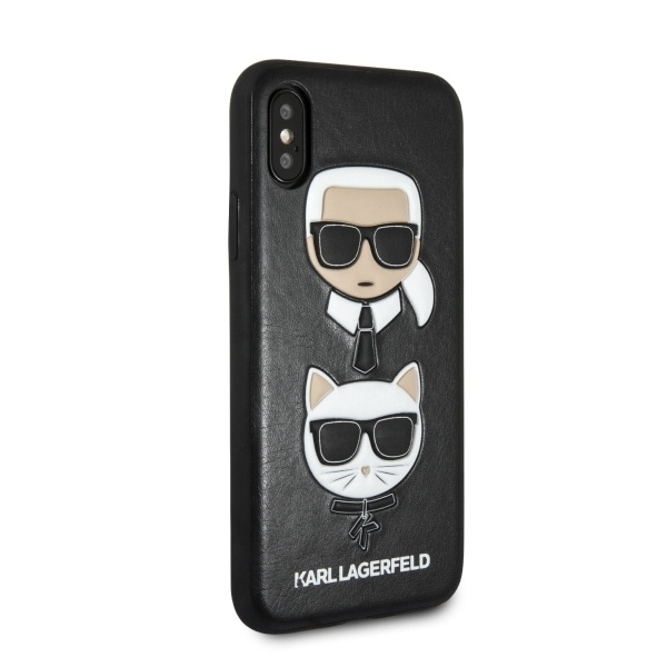 Karl Lagerfeld KLHCI65KICKC iPhone Xs Max hardcase czarny/black Karl & Choupette