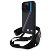 BMW BMHCP16X23PSVTK iPhone 16 Pro Max     6.9" czarny/black hardcase M Edition Carbon Tricolor Lines & Strap
