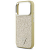 Etui Guess Glitter Triangle Logo MagSafe do iPhone 17 Pro złoty