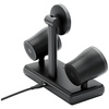 Stacja ładująca Energea Magaudio Stand   2w1 Qi2 z głośnikami stereo grafitowy
