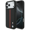 Etui BMW M Perforated Stripe Logo        MagSafe do iPhone 17 Pro Max czerwony