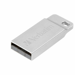 Verbatim Pendrive 64GB USB-A 2.0 MetalExecutive srebrny/silver 98750