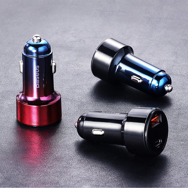 Baseus Magic Series Dual QC - Quick Charge 3.0 2x USB 45W 6A car charger black (CCMLC20A-01)