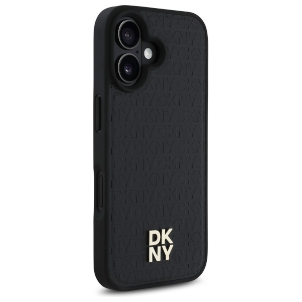DKNY DKHMP16SPSHRPSK iPhone 16 6.1"      hardcase czarny/black Repeat Pattern Stack Logo MagSafe