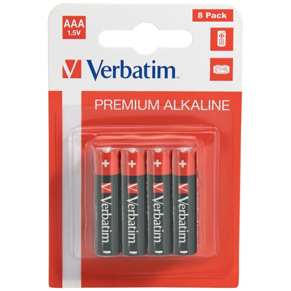 Verbatim Bateria alkaliczna AAA LR03 8szt 49502
