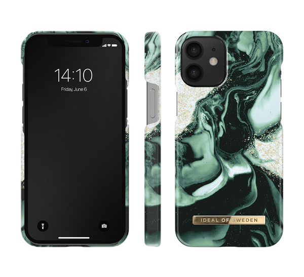 IDEAL OF SWEDEN IDFCAW21-I2154-320 IPHONE 13 MINI GOLDEN OLIVE MARBLE OPEN PACKAKING