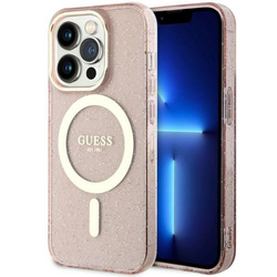 GUESS GUHMP14LHCCGP IPHONE 14 PRO 6.1 "PINK/PINK HARDCASE GLITTER GOLD MAGSAFE