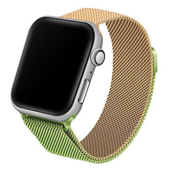 Beline pasek Apple Watch Steel 38/40/41mm zielono-złoty green/gold