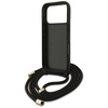 Etui Guess 4G Big Logo Cord Stap         Crossbody do iPhone 17 Pro Max czarny
