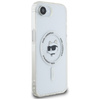 Etui Karl Lagerfeld IML Metal Choupette  Head MagSafe do iPhone 16e biały