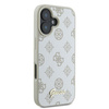 Guess GUHMP16SPGPYSH iPhone 166.1" biały/white hardcase Peony Script Logo MagSafe