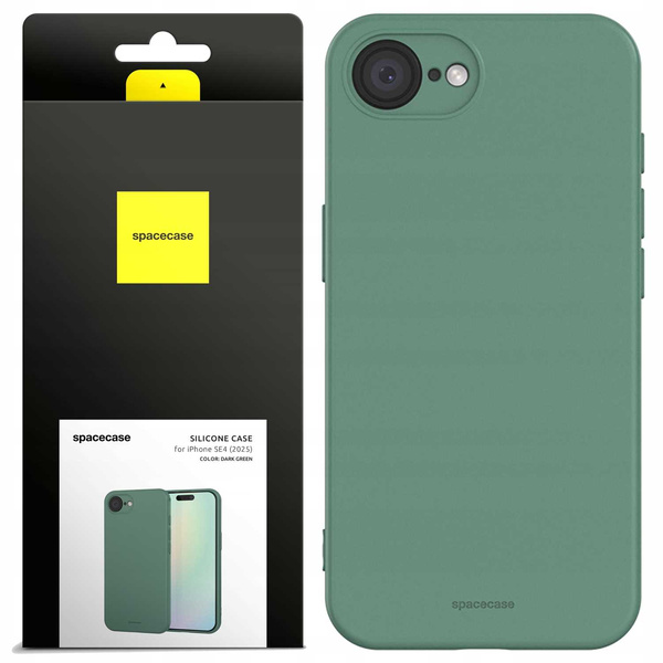 Spacecase Etui Silicone Case 3.0 iPhone 16E dark green