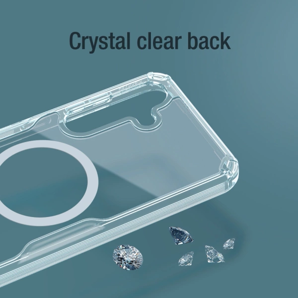 Nillkin Nature Pro armored case with a magnetic ring for Samsung Galaxy S24 - white