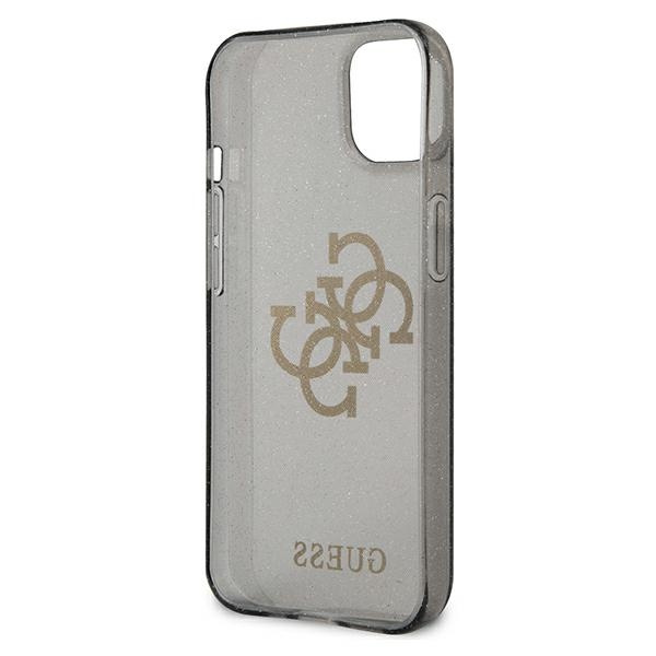 Guess GUHCP13SPCUGL4GBK iPhone 13 mini5,4" czarny/black hard case Glitter 4G Big Logo