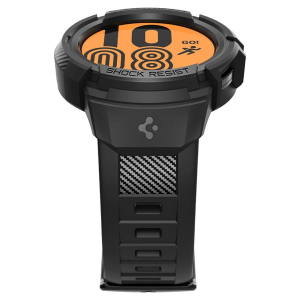 Spigen Rugged Armor Pro Case with Strap for Samsung Galaxy Watch 5 Pro (45mm) - Black