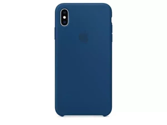APPLE MTFE2ZM/A SILICONE CASE IPHONE XS MAX BLUE HORIZON ORYGINALNA PLOMBA