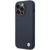Case BMW BMHCP14LSILNA iPhone 14 Pro 6.1" navy blue/navy Silicone Metal Logo