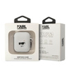 Karl Lagerfeld KLA2RUNCHH AirPods 1/2 cover white/white Silicone Choupette Head 3D