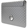 Pokrowiec Karl Lagerfeld Saffiano Monogram Choupette na laptopa 14" - srebrny