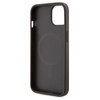 Guess GUHMP15SP4RPSW iPhone 15 / 14 / 13 6.1" brązowy/brown hardcase 4G Printed Stripes MagSafe