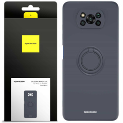 Spacecase Etui Silicone Ring Poco X3 Pro/NFC black