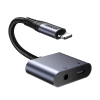 Joyroom SY-L01 Lightning to Lightning / 3.5 mm mini jack DAC adapter 2in1 - black