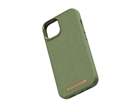 Njord "Suede MagSafe" Cover for Apple iPhone 15 Pro, olive