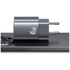 Ładowarka sieciowa USAMS CC290 T66 45W   GaN 1xUSB-A 1xUSB-C srebrny