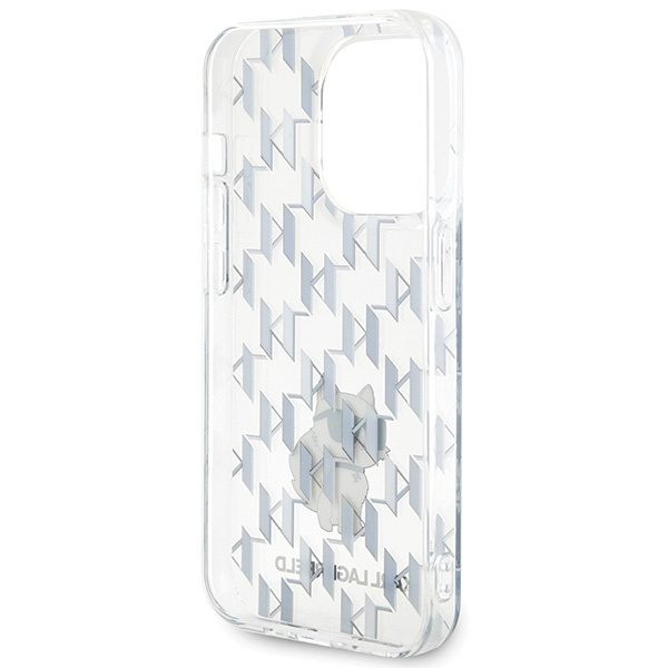 KARL LAGERFELD KLHCP15XHNCMKLT IPHONE 15 PRO MAX 6.7" TRANSPARENT HARDCASE MONOGRAM CHOUPETTE
