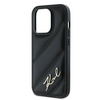 Karl Lagerfeld KLHCP13LPQDSMGK iPhone 13 Pro / 13 6.1" czarny/black hardcase Diagonal Quilted Script