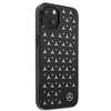 Etui Mercedes Silver Stars Pattern na iPhone 13 mini - czarne