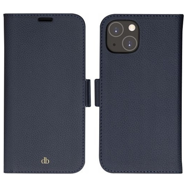 Etui dbramante 1928 New York 2w1 Wallet   do iPhone 14 niebieski/marine blue