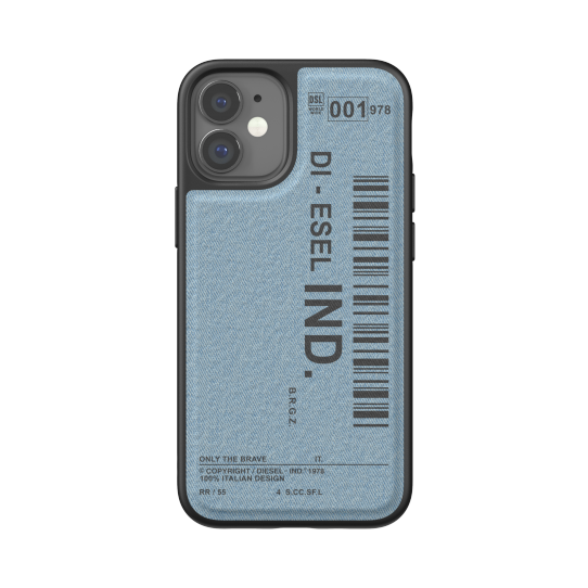DIESEL MOULDED CASE DENIM FW20 IPHONE 12 MINI BLACK/BLUE