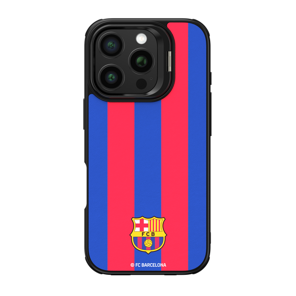 Etui FC Barcelona do iPhone 16 Pro Max Magnetic Case MagSafe OCFCBMCIP16PMBG BG