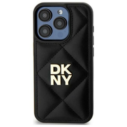 DKNY DKHCP15MPQDSLK iPhone 15 Plus 6.7"  czarny/black Quilted Stack Logo