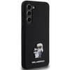 KARL LAGERFELD KLHCS24MSMHKCNPK S24+ S926 HARDCASE BLACK/BLACK SILICONE KARL&CHOUPETTE METAL PIN