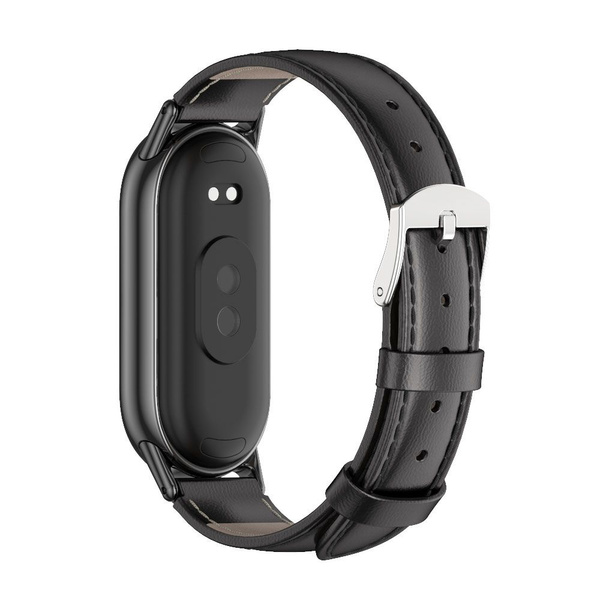TECH-PROTECT LEATHERFIT XIAOMI SMART BAND 8 / 9 / NFC BLACK