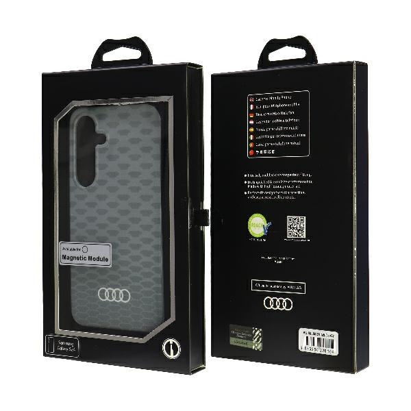 Audi IML Stitching Pattern MagSafe Case  S24 S921szary/gey hardcase AU-IMLMS24-Q5/D3-GY