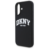 DKNY DKHMP16SSNYACH iPhone 16 6.1"       czarny/black hardcase Silicone White Printed Logo MagSafe