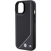 Etui BMW Perforated Twisted Line MagSafe na iPhone 15 / 14 / 13 - czarne