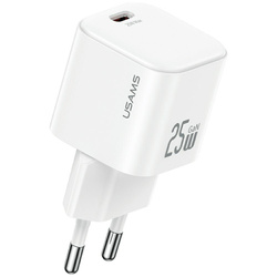 Ładowarka sieciowa USAMS JC Series CC289 25W GaN Mini Fast Charger USB-C biały