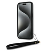 DKNY DKHCP15XPBSWSK iPhone 15 Pro Max6.7" czarny/black hardcase Wrist Strap Stock Logo