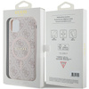 Guess GUHMN61G4GFRP iPhone 11 6.1" / Xr różowy/pink hardcase 4G Collection Leather Metal Logo MagSafe