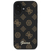 Guess GUHMP16SPGPYSK iPhone 16 6.1" czarny/black hardcase Peony Script MagSafe