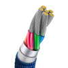 BASEUS CRYSTAL SHINE CABLE USB TO USB-C, 5A100W1.2M (BLUE)