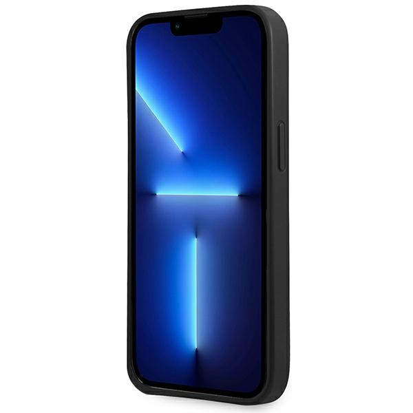 Guess GUHCP14MPSATLK iPhone 14 Plus / 15 Plus 6.7" czarny/black hardcase SaffianoTriangle Logo